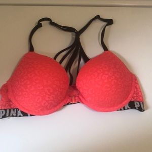 Pink Front Closure Bra Size 34B